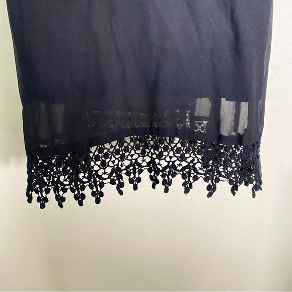 Millau Black Lace Embroidered Low Cut Back Boho Dress Size M - Picture 9 of 12